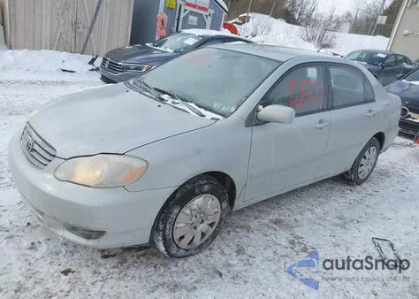 2004 Toyota Corolla Le z USA, uszkodzony, nr VIN JTDBR32E042031218